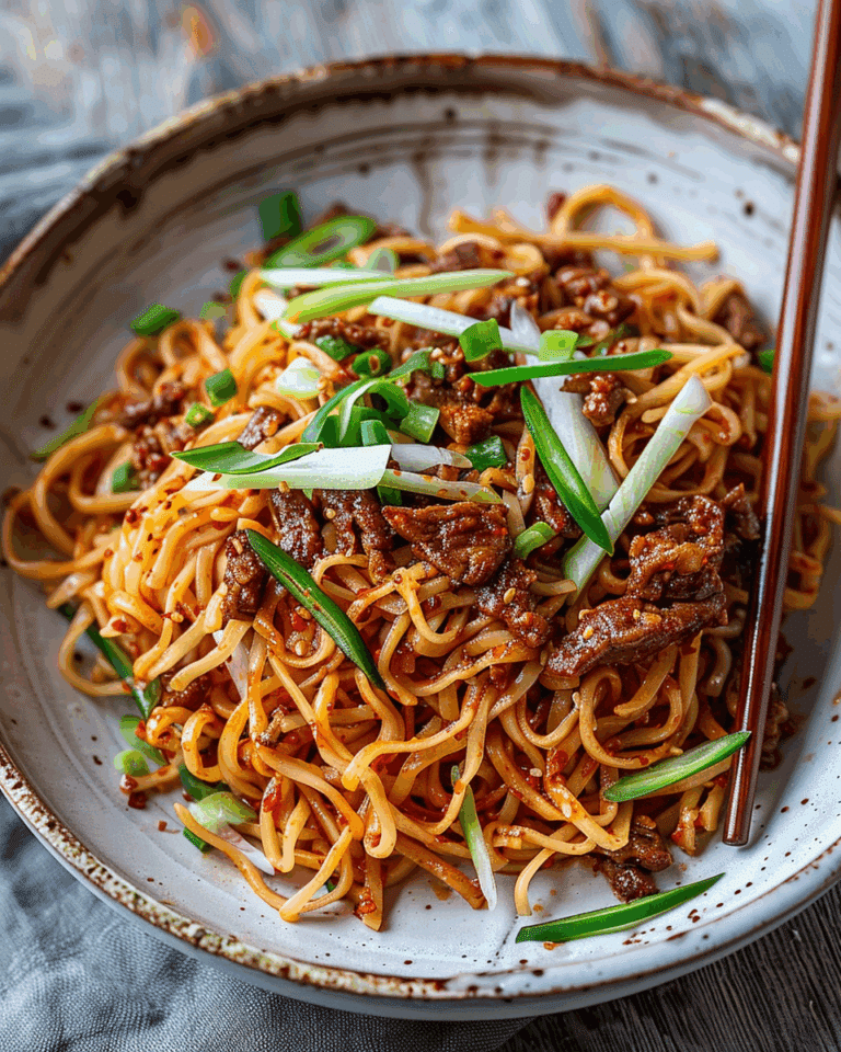 20‑Minute Beef Gochujang Noodles