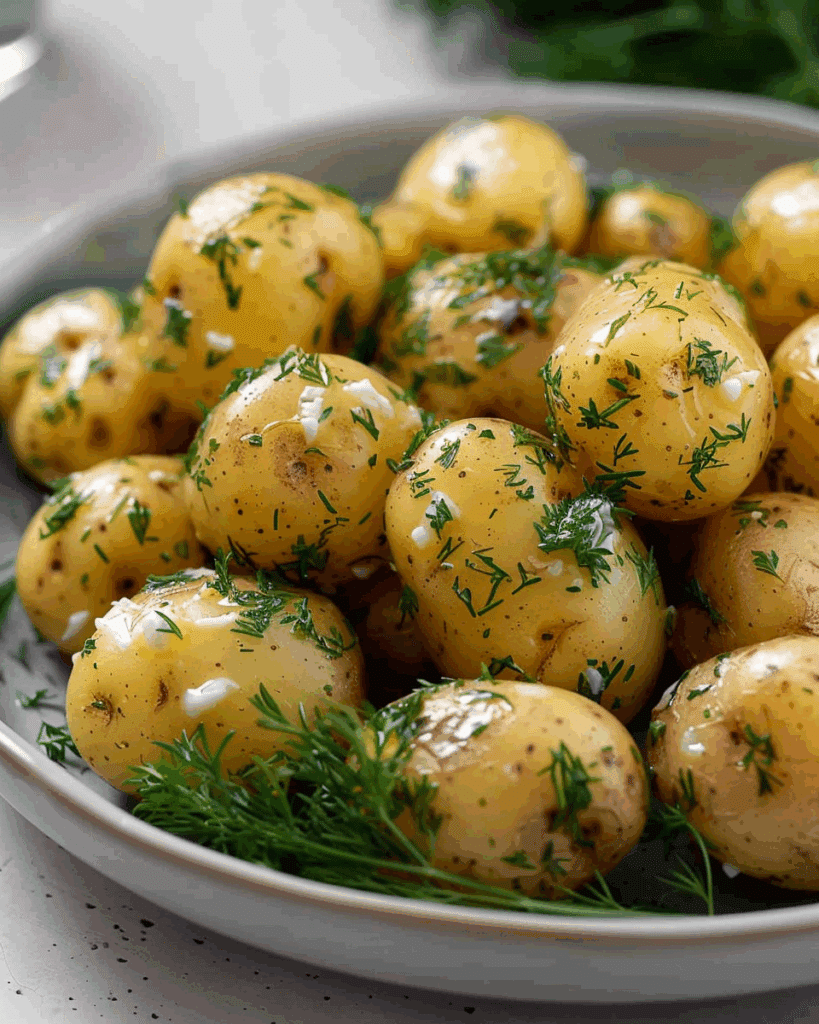 Baby Potatoes With Butter & Herbs