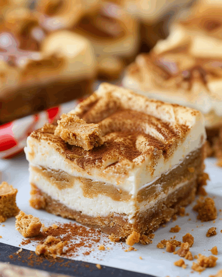 Biscoff Cheesecake Bars