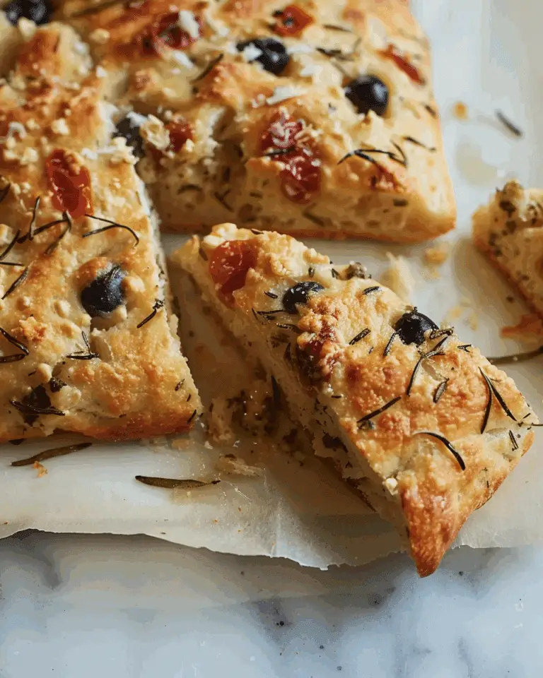 Black Olive and Rosemary Focaccia