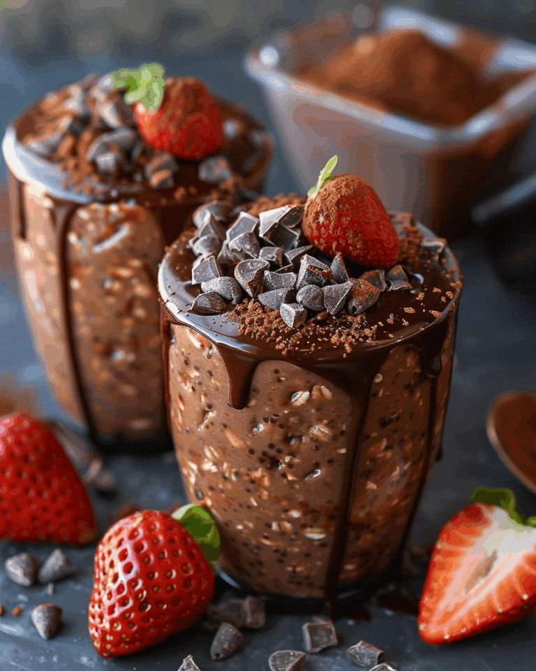 Brownie Batter Overnight Oats