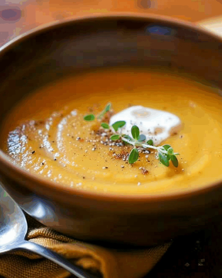 Butternut Squash Soup with Apple