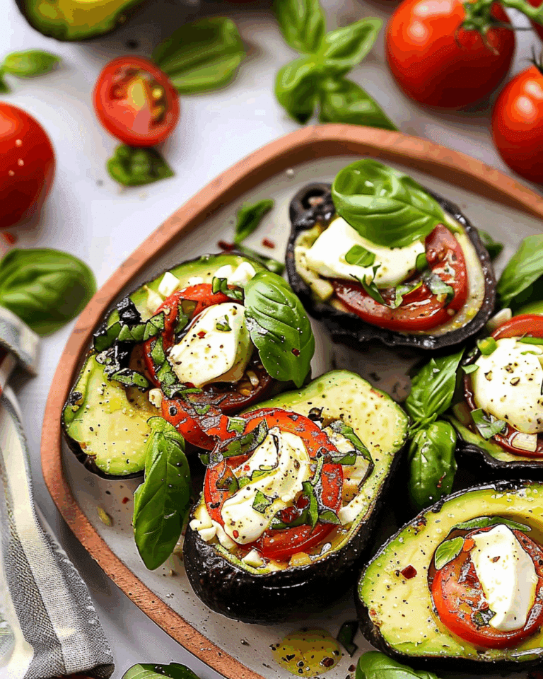 Caprese Stuffed Avocados