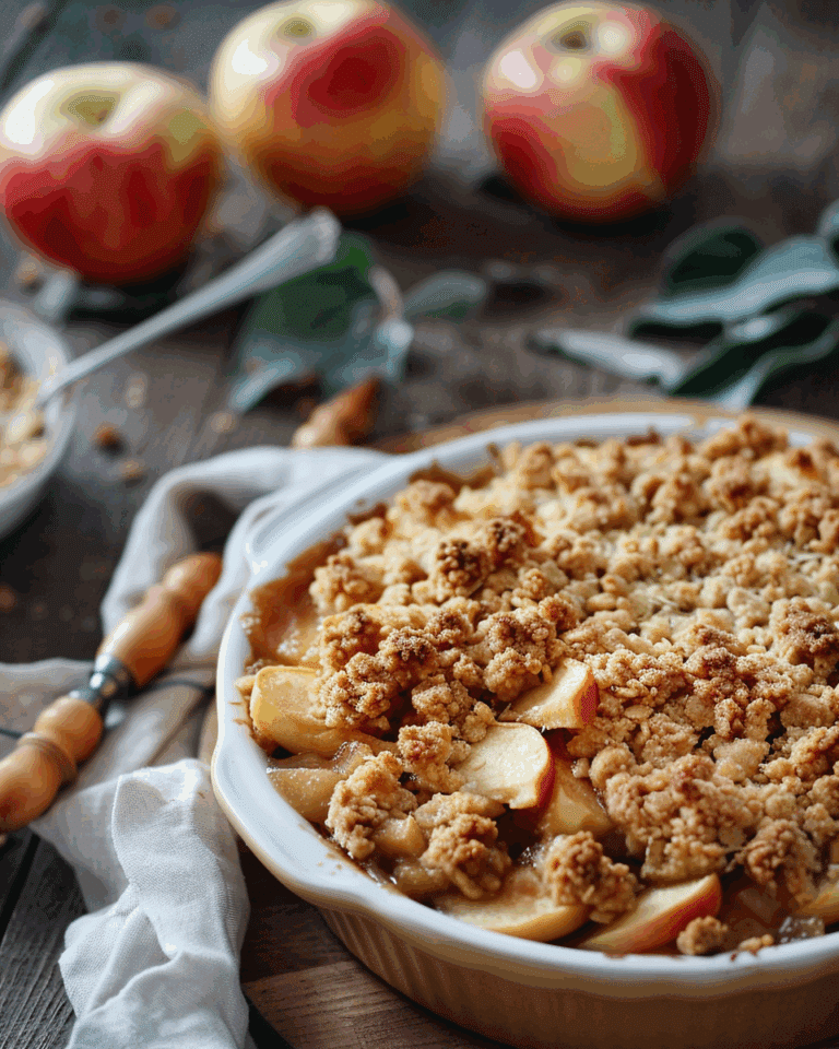 Caramel Apple Crumble