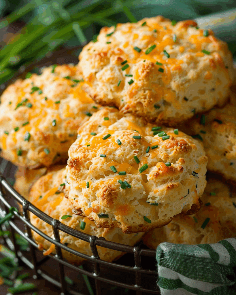Cheddar-Chive Drop Biscuits