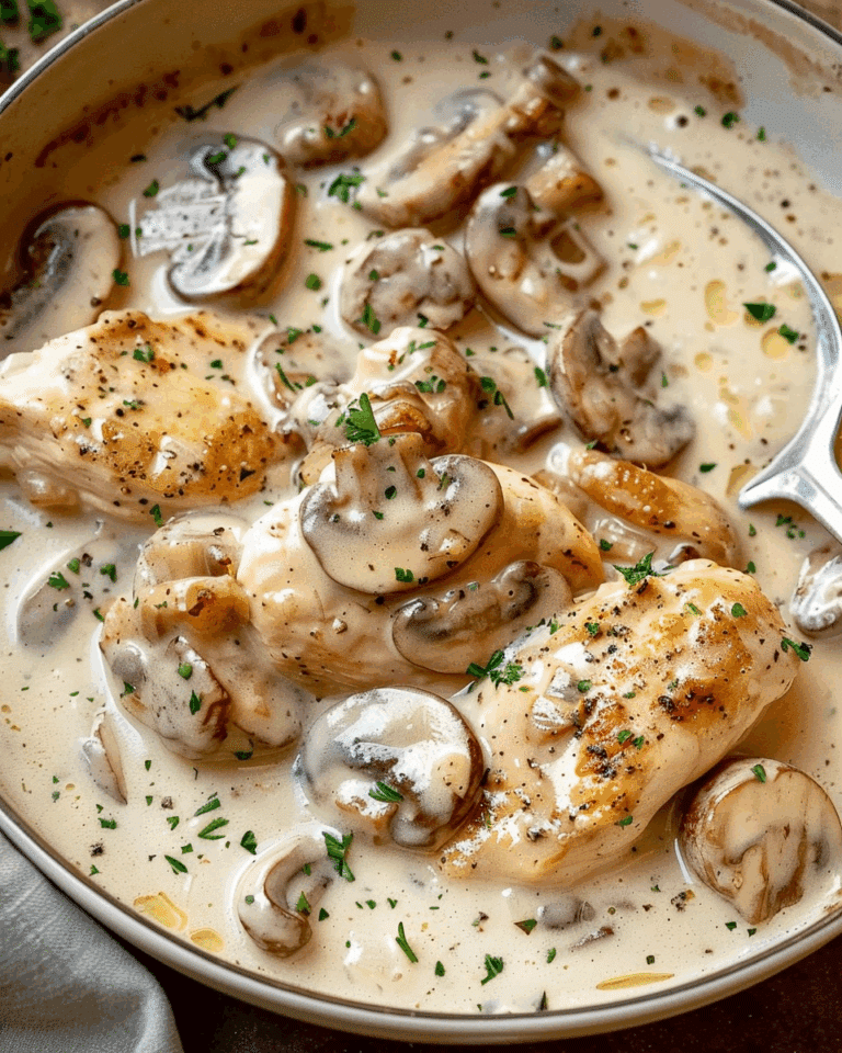 Chicken Breast in Creamy Mushroom Sauce