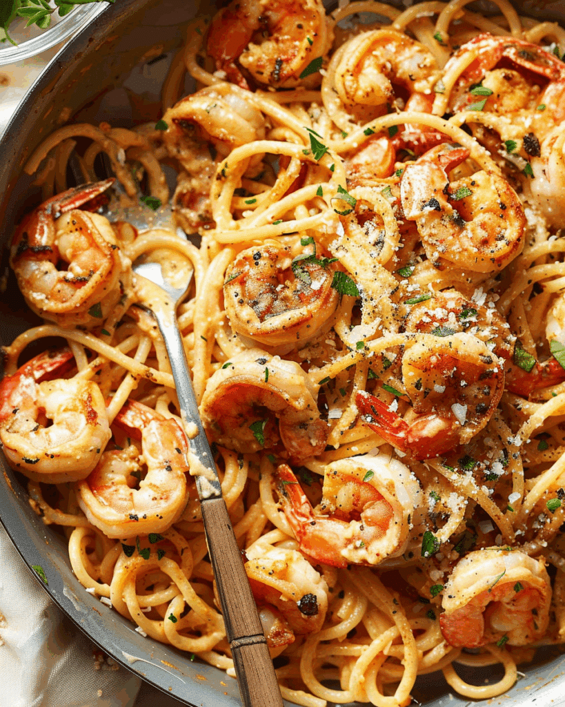 Creamy Cajun Shrimp Pasta