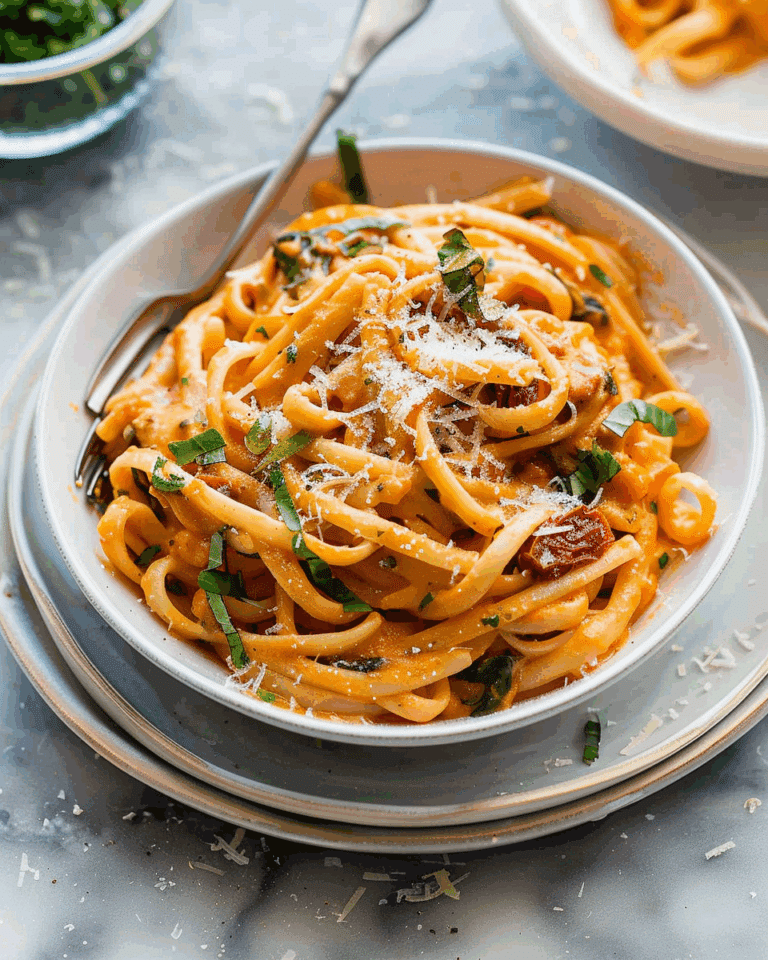 Creamy Sun Dried Tomato Pasta