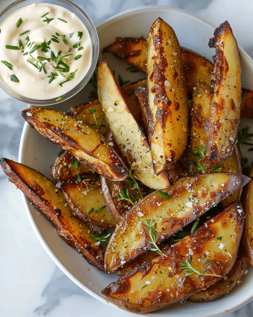 Crispy Baked Potato Wedges