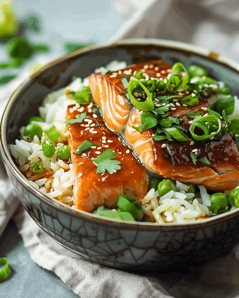 Crispy Salmon and Rice Bowl