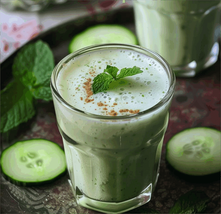 Cucumber Mint Lassi Recipe