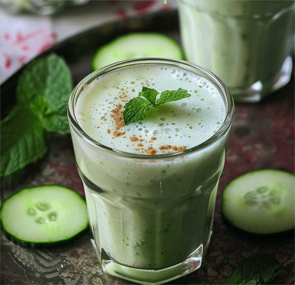 Cucumber Mint Lassi Recipe