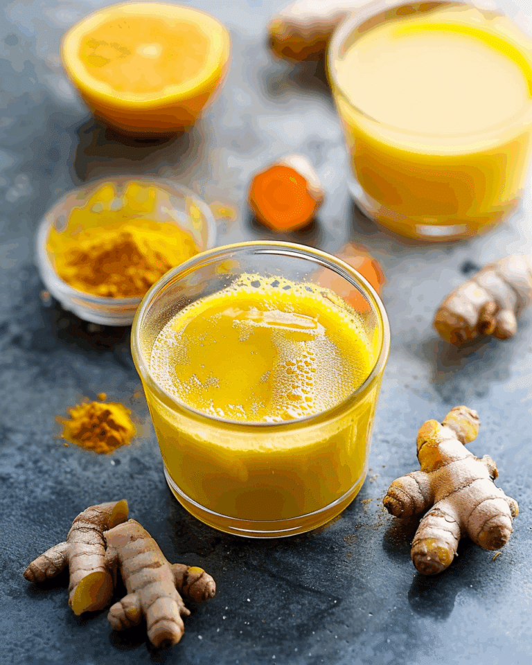 Easy Ginger Turmeric Shots