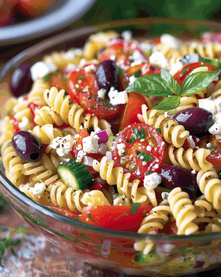 Easy Greek Pasta Salad
