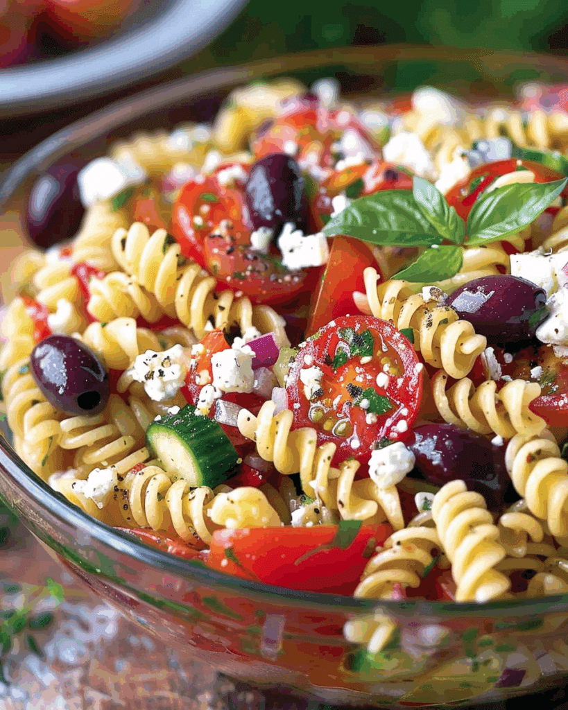 Easy Greek Pasta Salad