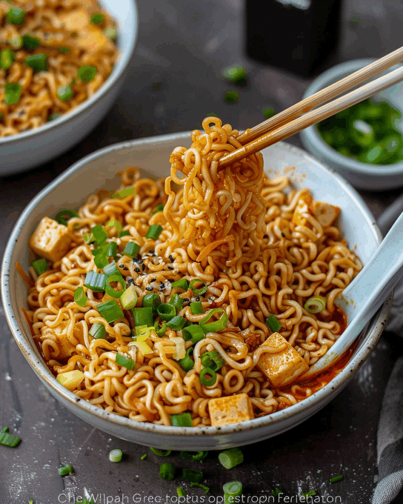 Easy Saucy Ramen Noodles
