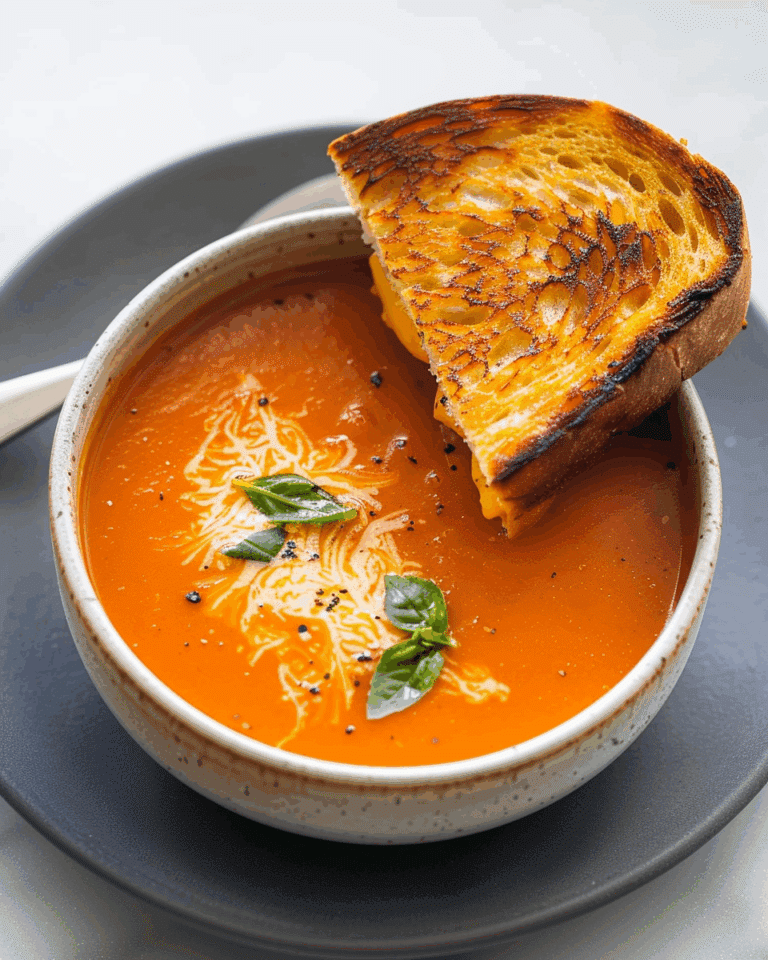 Easy Tomato Soup With Grilled Cheese
