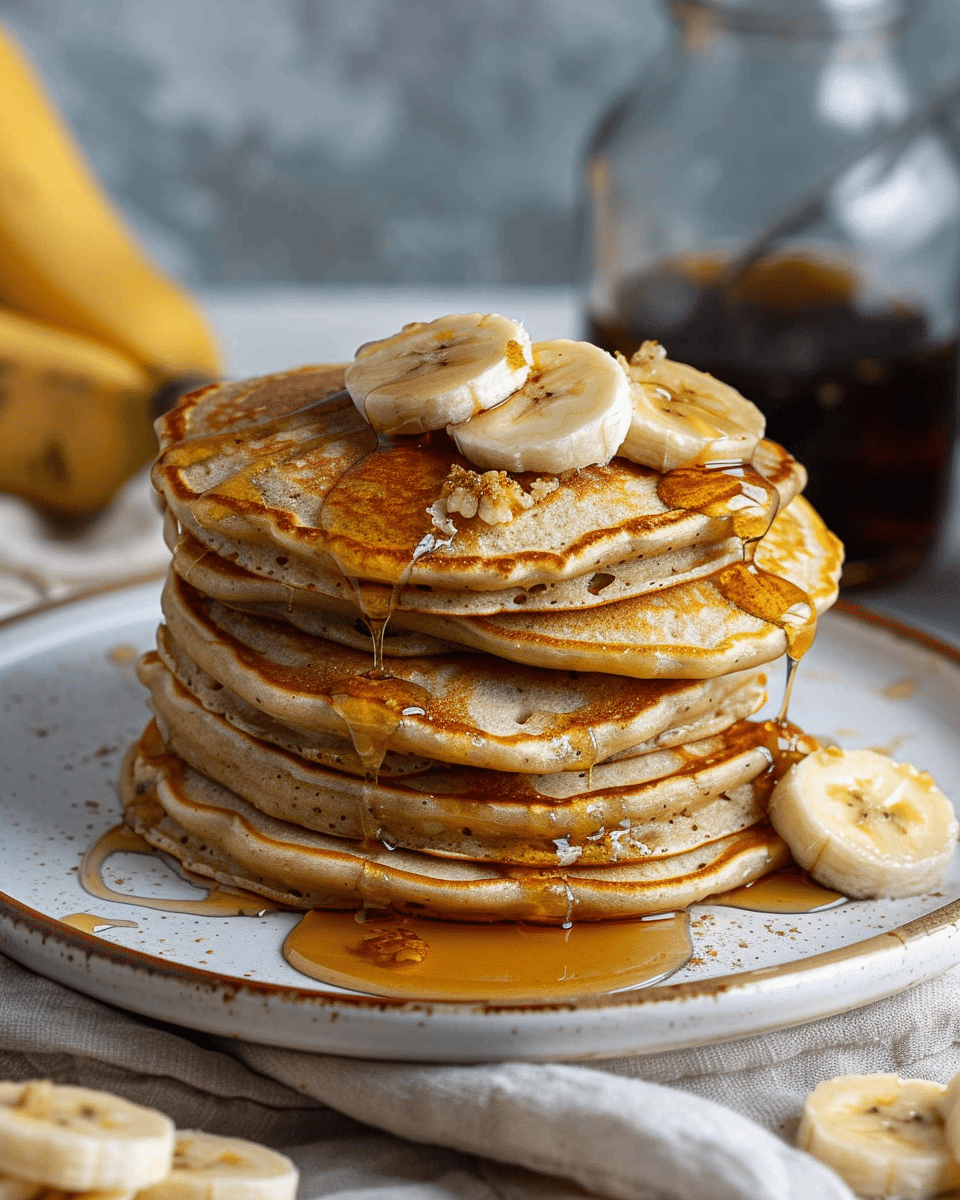 Fluffy Banana Pancakes