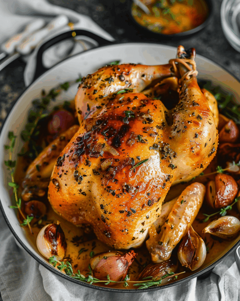Garlic Butter Roast Chicken
