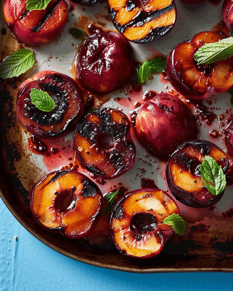 Grilled Plums