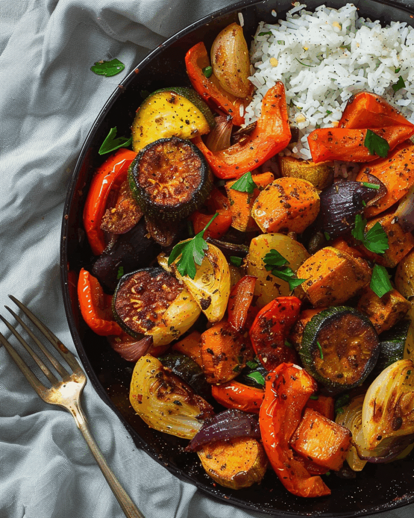 Harissa Roasted Vegetables