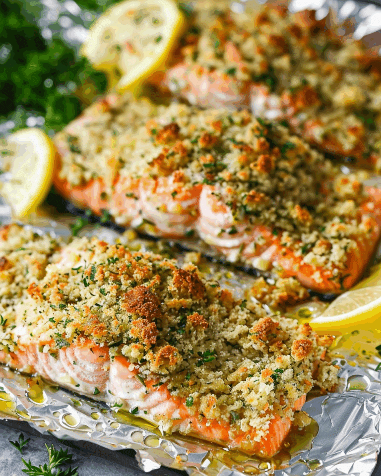 Herb Crusted Baked Salmon