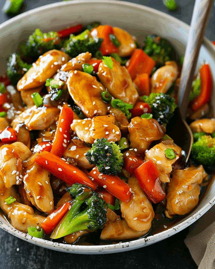 Honey Garlic Chicken Stir Fry