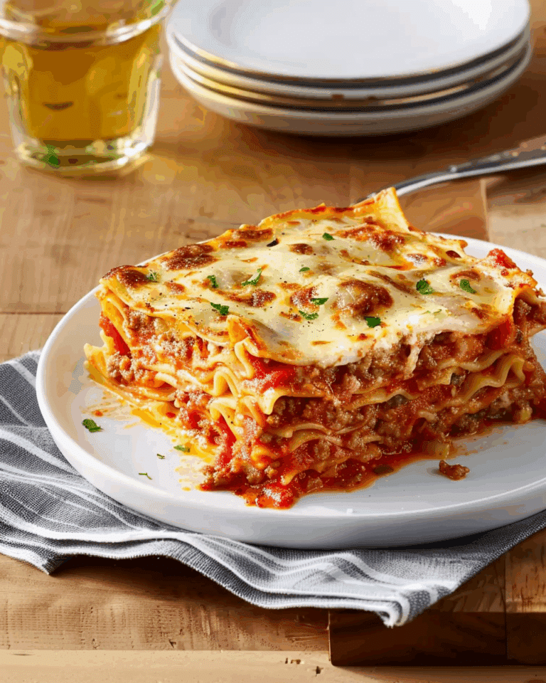 Lasagna With Meat Sauce