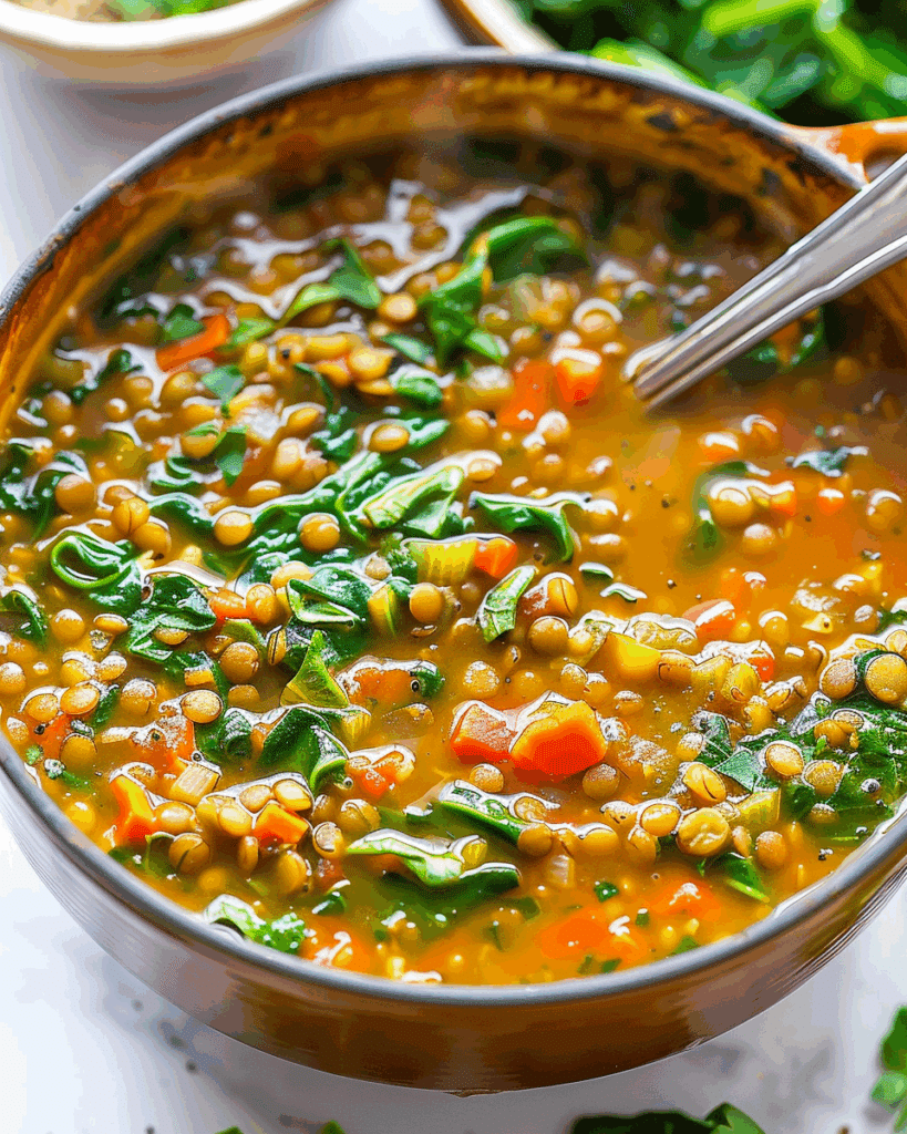 Lentil And Spinach Soup