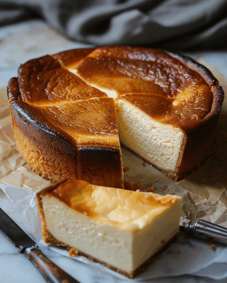 Loaf Pan Basque Cheesecake