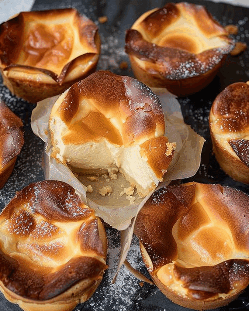 Mini Basque Cheesecakes