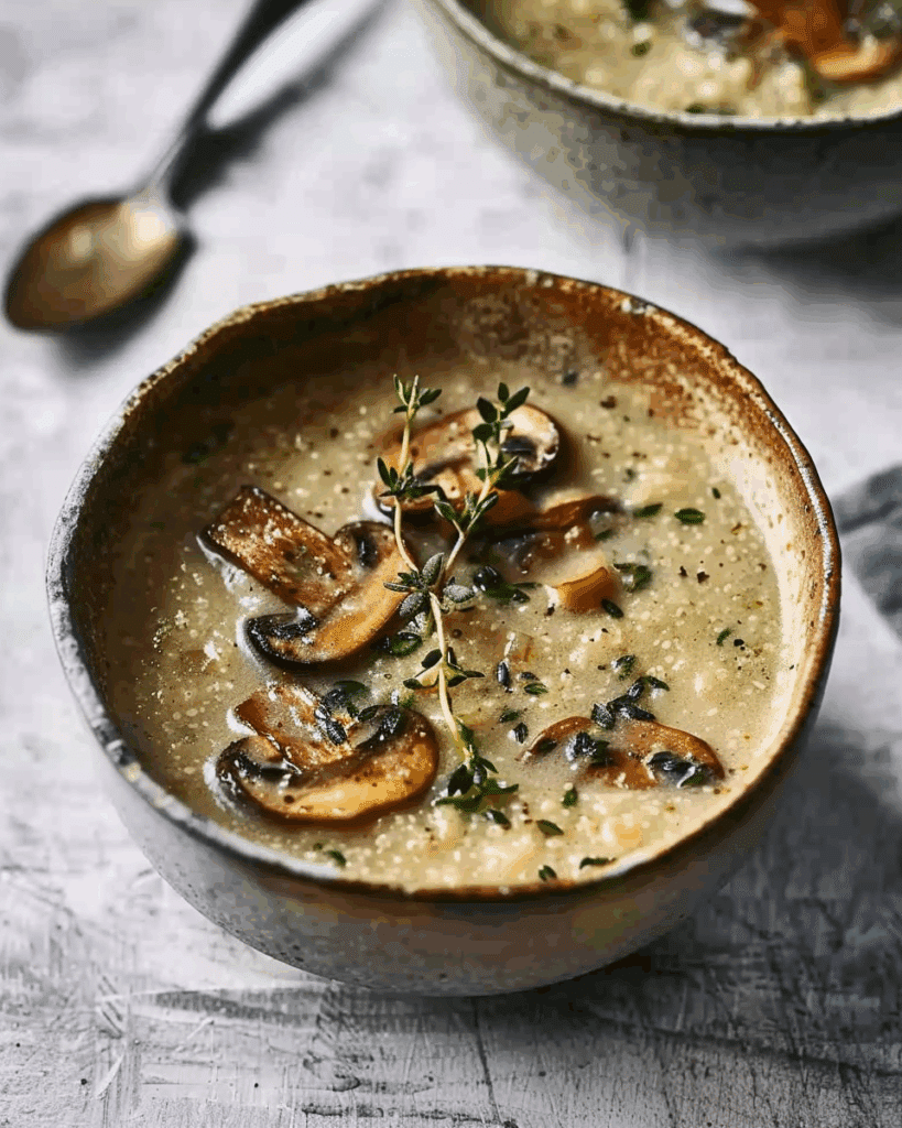 Mushroom & Thyme Soup