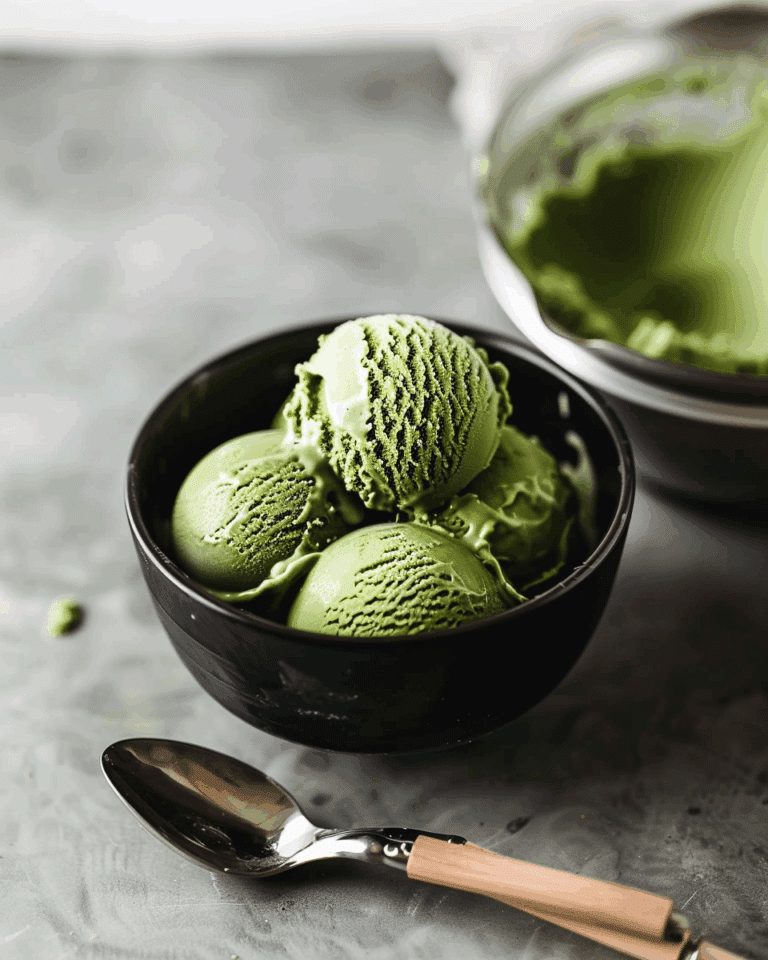 No-Churn Matcha Ice Cream
