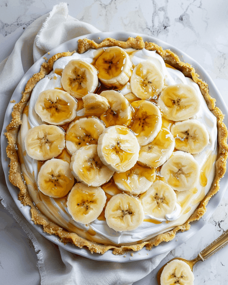 No Bake Banana Cream Pie with Caramelized Bananas