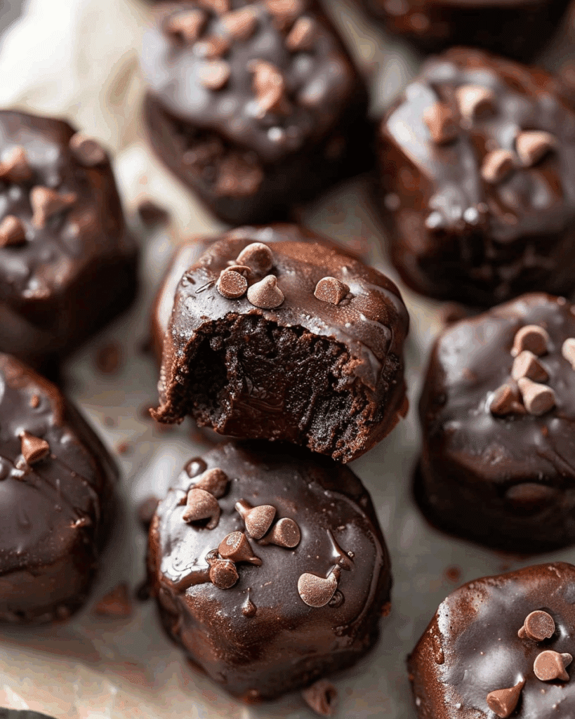 No Bake Brownie Bites