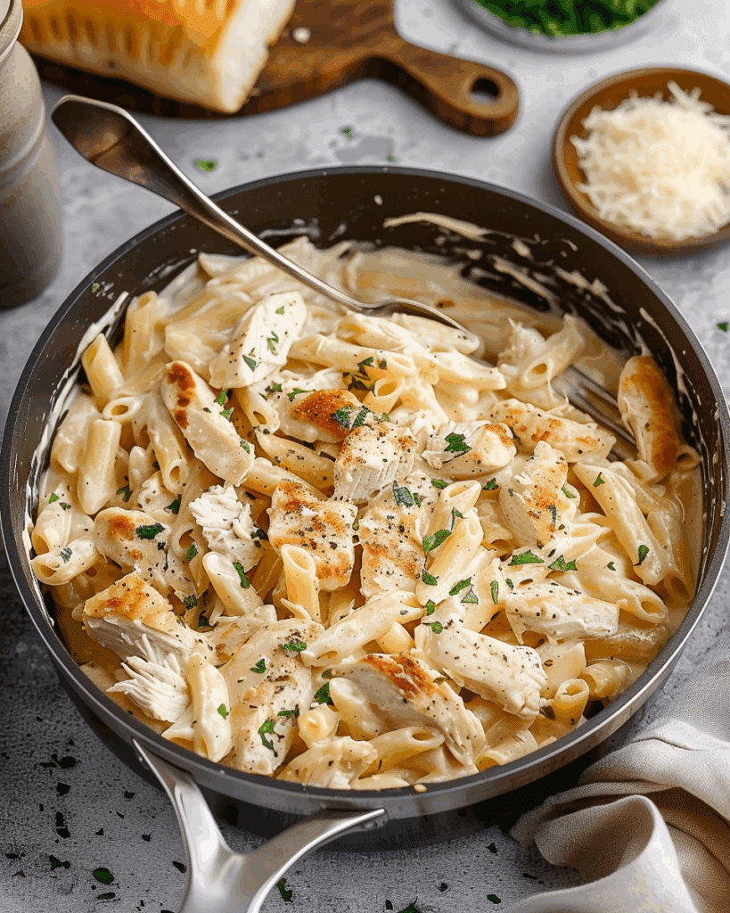One Pot Chicken Alfredo