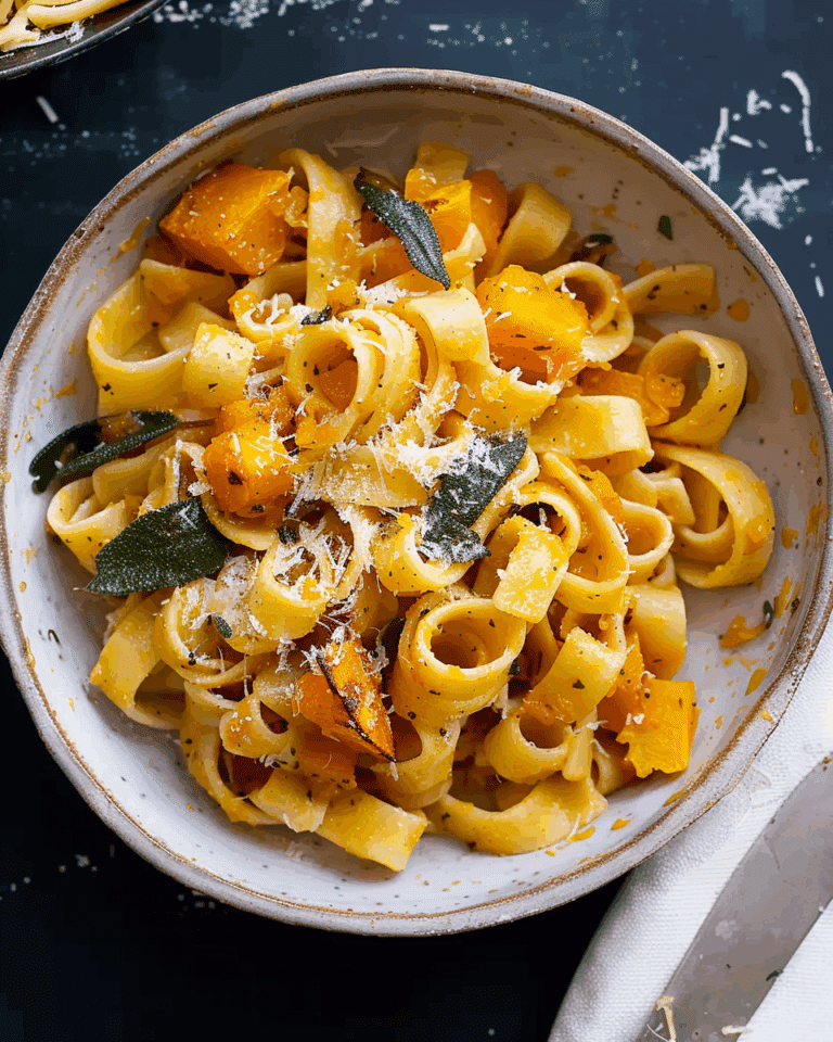 Pasta With Butternut Squash And Sage Brown Butter