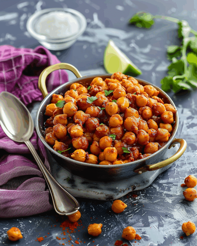 Quick Moroccan Spiced Chickpeas