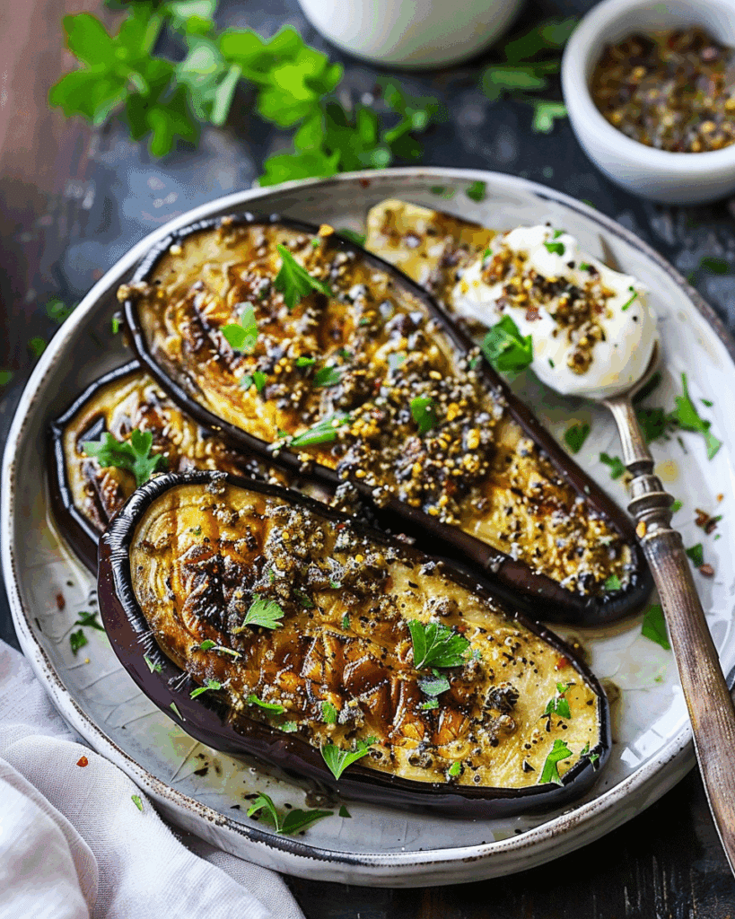 Roasted Eggplant with Zaatar