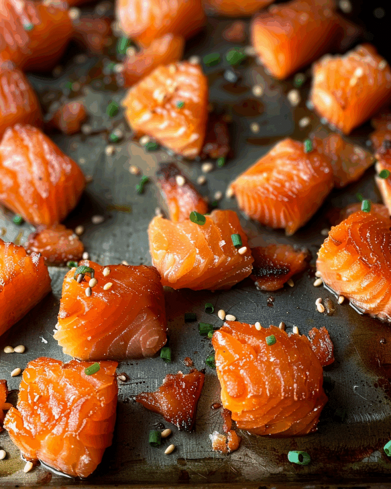 Candied Smoked Salmon Bites