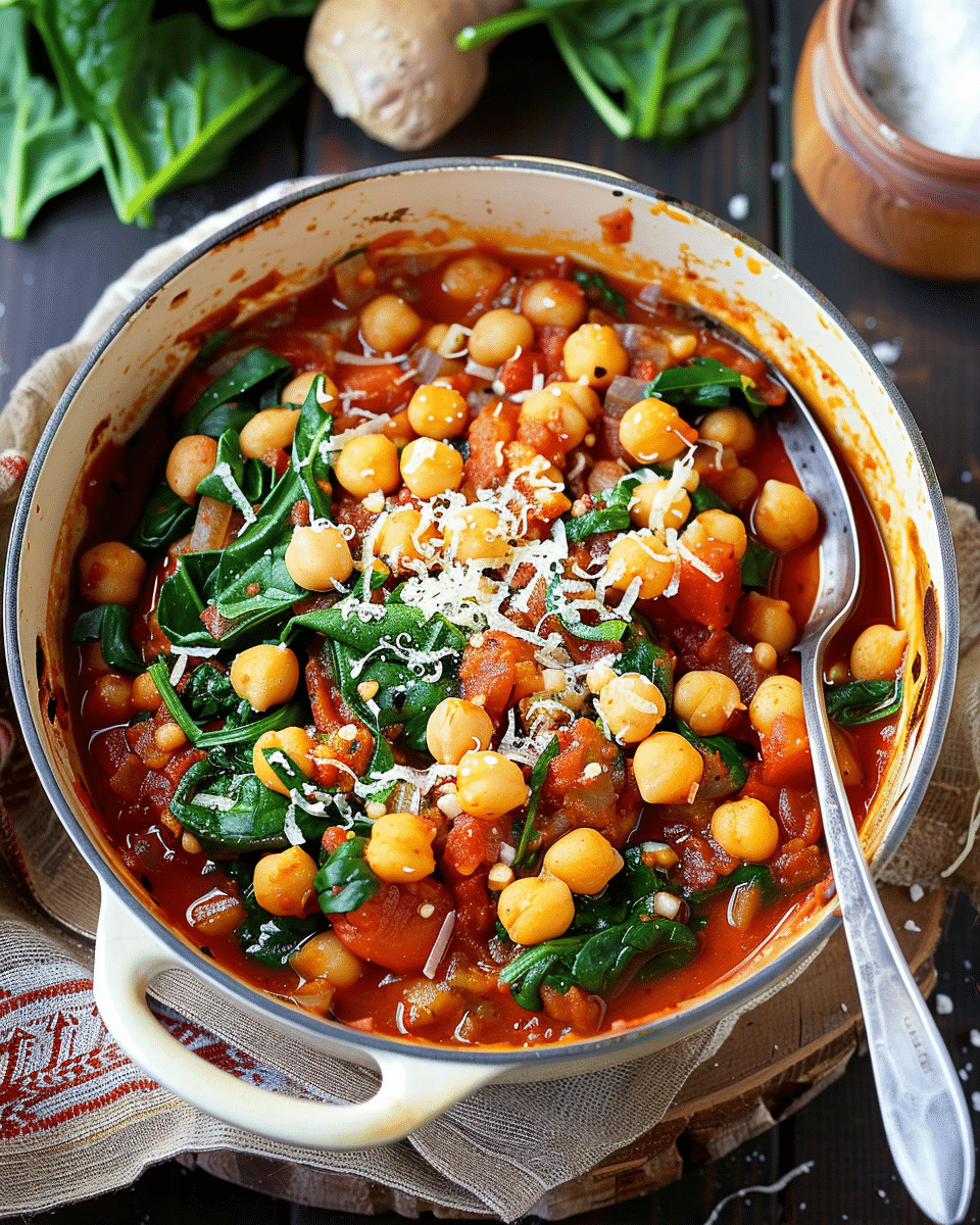 Spanish Chickpea and Spinach Stew