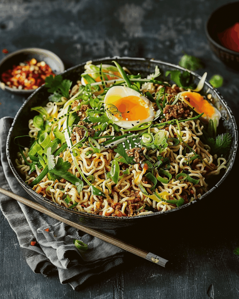 Spicy Sesame Ramen Salad