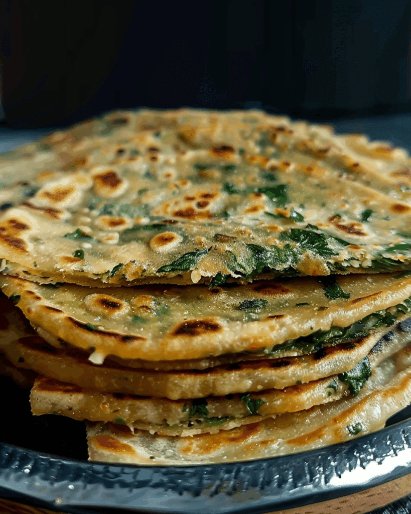 Spinach Cheese Paratha