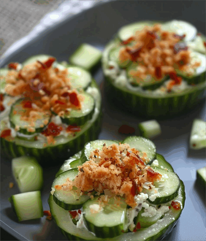 Stuffed Cucumber Cups