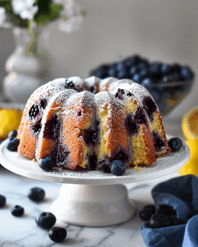 Lemon Blueberry Bundt Cake