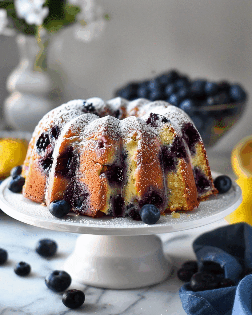 Lemon Blueberry Bundt Cake