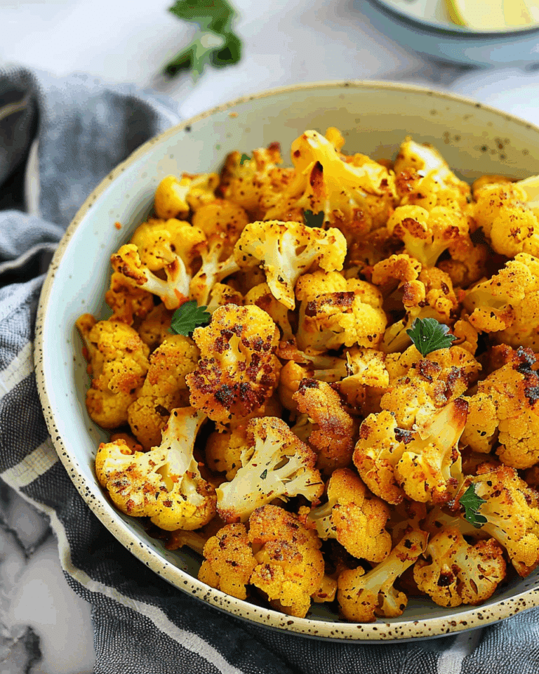 Turmeric Roasted Cauliflower