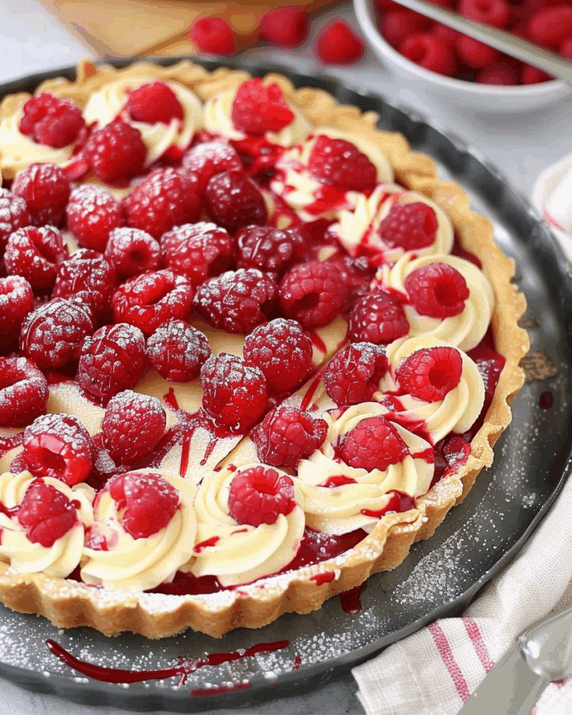 White Chocolate Raspberry Tart