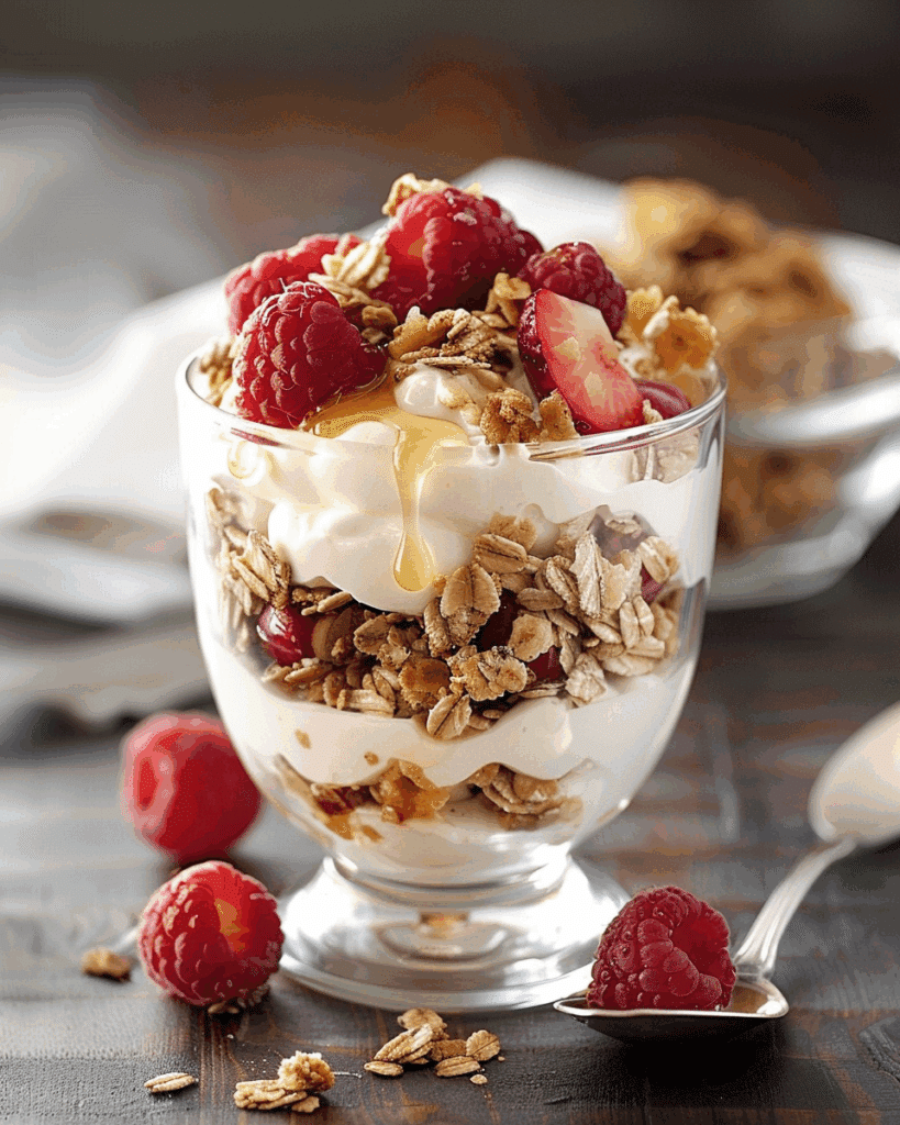 Yogurt Parfait Recipe with Honey and Fruits