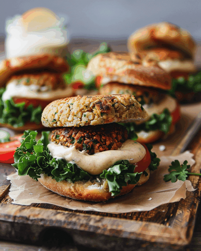 Baked Falafel Sliders with Hemp Tabbouleh & Maple Tahini Sauce